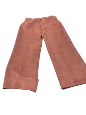 Zara B Collection Womens Wide-Leg Pants Rust Color Size M